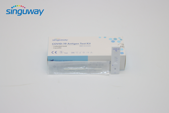উচ্চ সংবেদনশীলতা ম্যানুয়াল RT PCR Rapid Antigen Self Test Kit ক্যাসেট